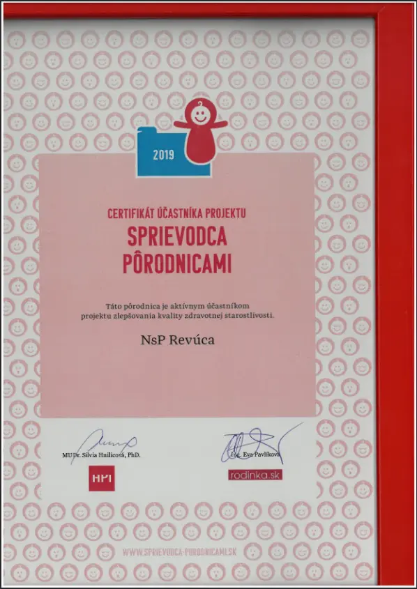 Certifikát oddelenia